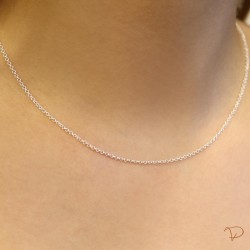 Colar corrente lisa prata 925