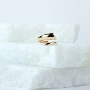 Anel Bojudo Minimalista Banhado a Ouro 18k