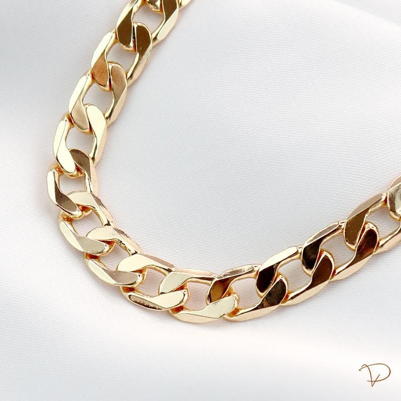 Colar elos inspiração 45cm banhado a ouro 18k