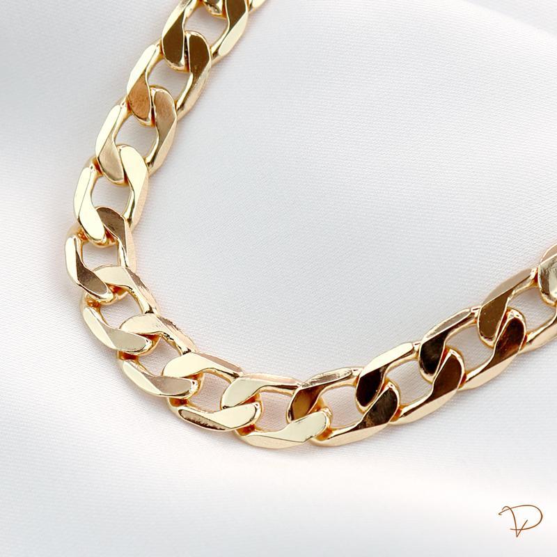 Colar elos inspiração 45cm banhado a ouro 18k